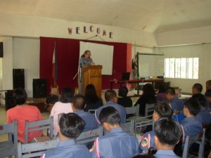 Chaplain Benton leading training at CARTS